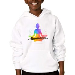 Yoga felpa con cappuccio personalizzata bambino digitalshirtbianco