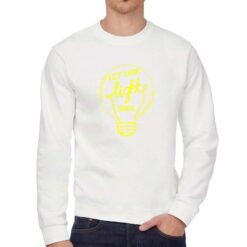 Your Light felpa senza cappuccio personalizzata uomo digitalshirt bianca