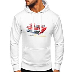 1959 Cadillac felpa con cappuccio personalizzata uomo digitalshirt bianca