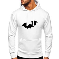Batman Pippistrello felpa con cappuccio personalizzata uomo digitalshirt bianca