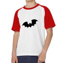 Batman Pippistrello t-shirt bicolor personalizzata bambino digitalshirt rossa