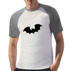 Batman Pippistrello t-shirt bicolor personalizzata uomo digitalshirt grigia