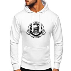 Motorcycles Ride Live felpa con cappuccio personalizzata uomo digitalshirt bianca