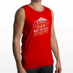 Adventures canotta personalizzata uomo digitalshirt rossa