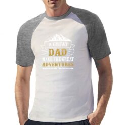 Adventures t-shirt bicolor personalizzata uomo digitalshirt grigia
