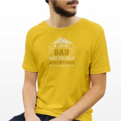 Adventures t-shirt personalizzata uomo digitalshirt giallo