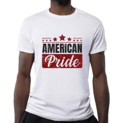 American Pride t-shirt personalizzata uomo digitalshirt bianca