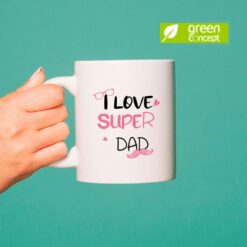 Amo il mio Super Papà tazza ceramica personalizzata digitalshirt