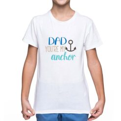 Ancora Papà t-shirt personalizzata bambino digitalshirt bianca