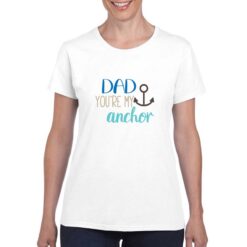 Ancora Papà t-shirt personalizzata donna digitalshirt bianco