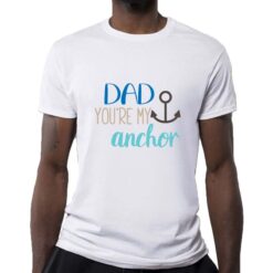 Ancora Papà t-shirt personalizzata uomo digitalshirt bianca