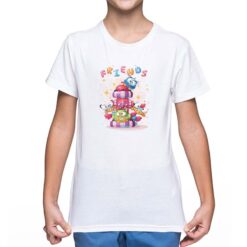 Animal Friends t-shirt personalizzata bambino digitalshirt bianca