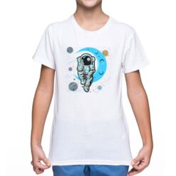 Astronauta Annoiato t-shirt personalizzata bambino digitalshirt bianca