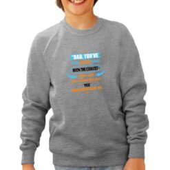 Been the Coolest felpa senza cappuccio personalizzata bambino digitalshirt grigia