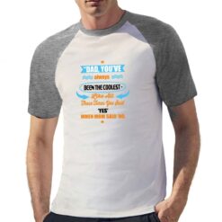 Been the Coolest t-shirt bicolor personalizzata uomo digitalshirt grigia
