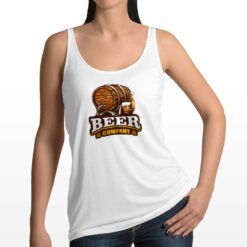 Beer Company canottiera personalizzata donna digitalshirt bianca