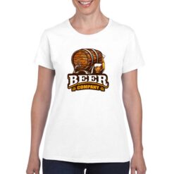 Beer Company t-shirt personalizzata donna digitalshirt bianco