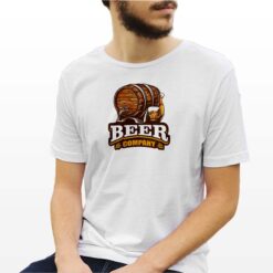 Beer Company t-shirt personalizzata uomo digitalshirt bianca