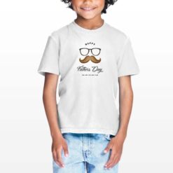 Best Dad t-shirt personalizzata bambino digitalshirt bianca