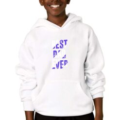 Best Dad viola felpa con cappuccio personalizzata bambino digitalshirtbianco