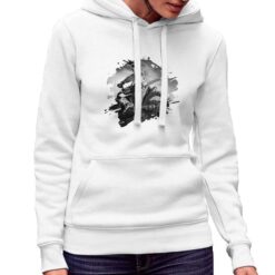 Bike Race Poster  felpa con cappuccio personalizzata donna digitalshirt bianca.jpg