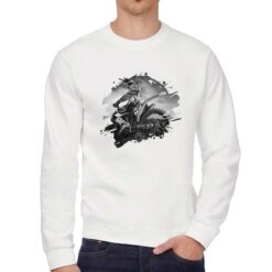 Bike Race Poster felpa senza cappuccio personalizzata uomo digitalshirt bianca