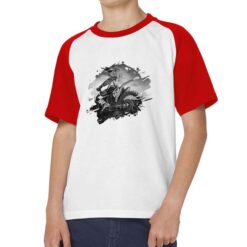 Bike Race Poster  t-shirt bicolor personalizzata bambino digitalshirt rossa