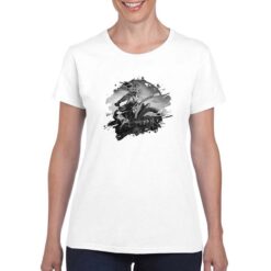 Bike Race Poster  t-shirt personalizzata donna digitalshirt bianco