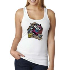 Break Dance canottiera personalizzata donna digitalshirt bianca