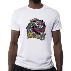 Break Dance t-shirt personalizzata uomo digitalshirt bianca