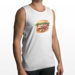 Purger Pic canotta personalizzata uomo digitalshirt bianca