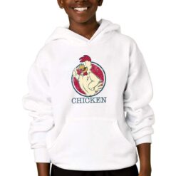 Chicken felpa con cappuccio personalizzata bambino digitalshirtbianco