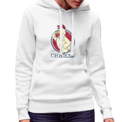 Chicken felpa con cappuccio personalizzata donna digitalshirt bianca.jpg