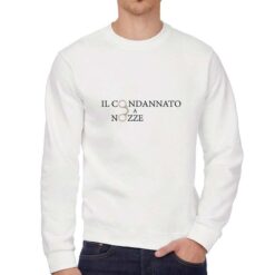 Condannato a Nozze 2 felpa senza cappuccio personalizzata uomo digitalshirt bianca