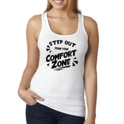 Confort Zone canottiera personalizzata donna digitalshirt bianca