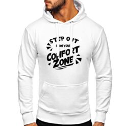 Confort Zone felpa con cappuccio personalizzata uomo digitalshirt bianca