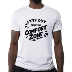 Confort Zone t-shirt personalizzata uomo digitalshirt bianca