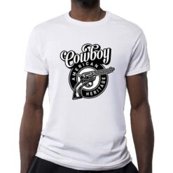 Cowboy t-shirt personalizzata uomo digitalshirt bianca