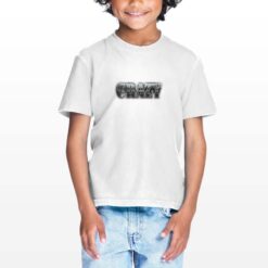 Crazy t-shirt personalizzata bambino digitalshirt bianca
