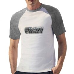 Crazy t-shirt bicolor personalizzata uomo digitalshirt grigia
