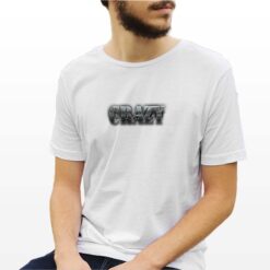 Crazy t-shirt personalizzata uomo digitalshirt bianca