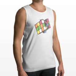 Cubo di Rubrik canotta personalizzata uomo digitalshirt bianca