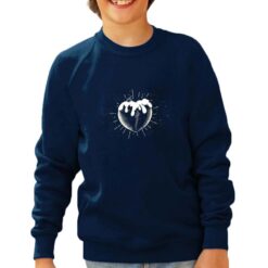 Cuore Goloso felpa senza cappuccio personalizzata bambino digitalshirt navy