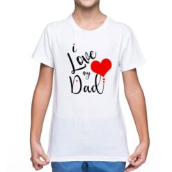 Cuore di Papà t-shirt personalizzata bambino digitalshirt bianca