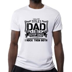 Dad black and white t-shirt personalizzata uomo digitalshirt bianca