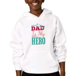 Dad a Colori felpa con cappuccio personalizzata bambino digitalshirtbianco