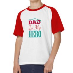 Dad a Colori t-shirt bicolor personalizzata bambino digitalshirt rossa
