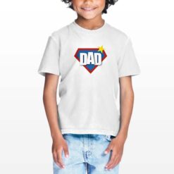 Dad Giallo t-shirt personalizzata bambino digitalshirt bianca