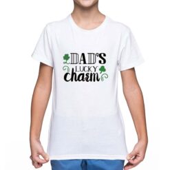 Daddy's Charm t-shirt personalizzata bambino digitalshirt bianca