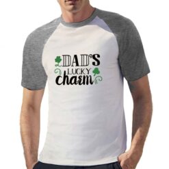 Daddy's Charm t-shirt bicolor personalizzata uomo digitalshirt grigia